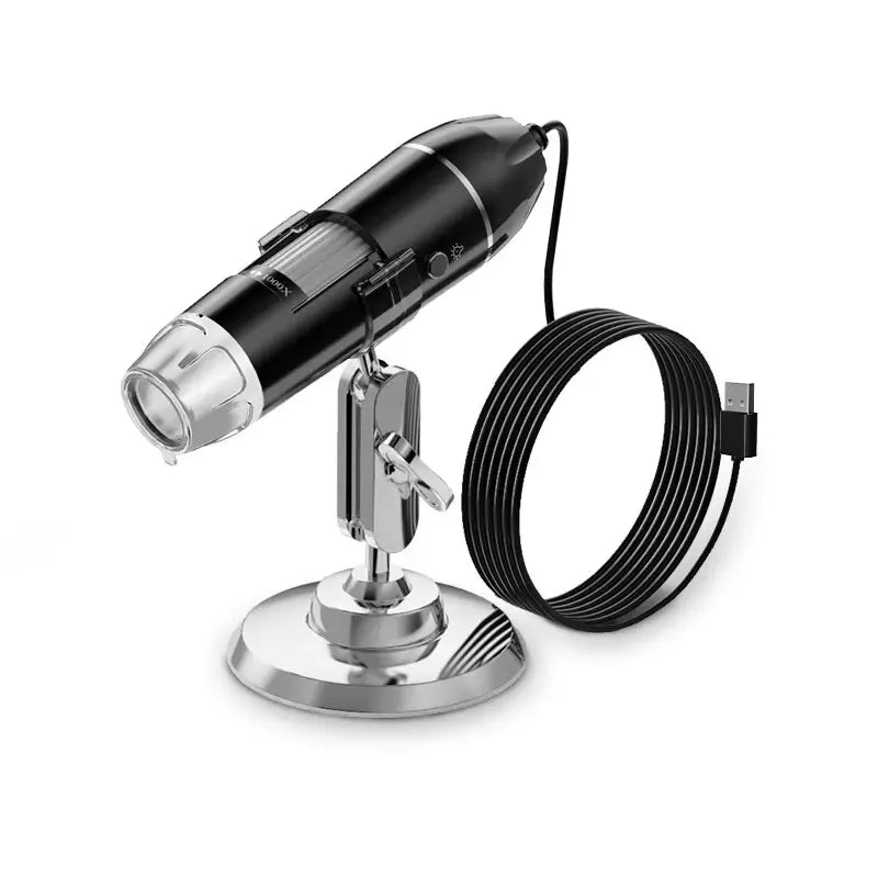 1600X 3in 1 Digital Microscope Camera with Stand Portable Electronic Microscope For Soldering LED Magnifier Type-C USB Android